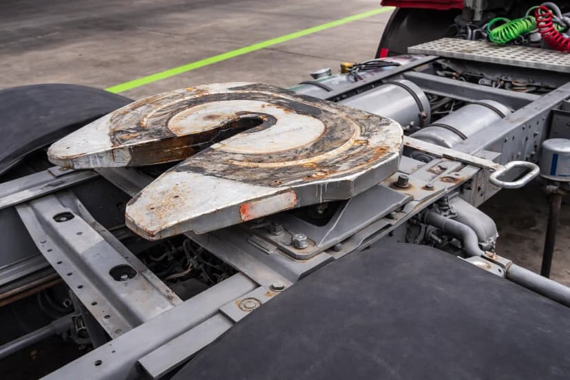 半挂车上的第五轮连接装置