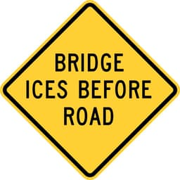 Bridge Ices Before Road