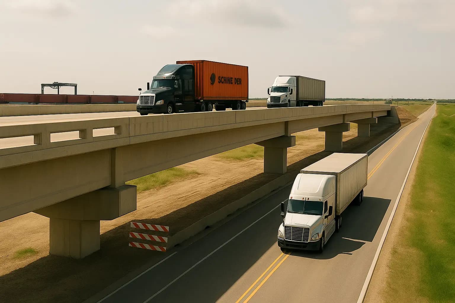 A Closed 'Freight Bridge' to Connect BNSF and AllianceTexas Warehouses in Fort Worth — Aiming for Autonomous Trucks