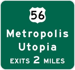 Interchange Guide Sign