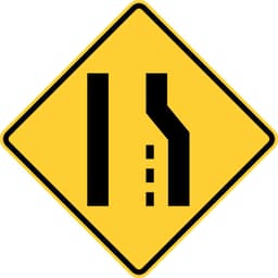 Lane Ends Ahead