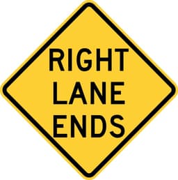 Right Lane Ends